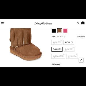 Toddler Fringe Uggs